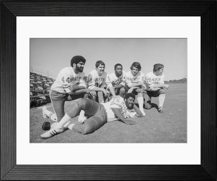 Framed Print : Portrait of Franco Harris With Teammates Framed Print : Portrait of Franco Harris With Teammates
