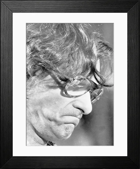 Framed Print : Hugh Hefner Addressing Press Framed Print : Hugh Hefner Addressing Press