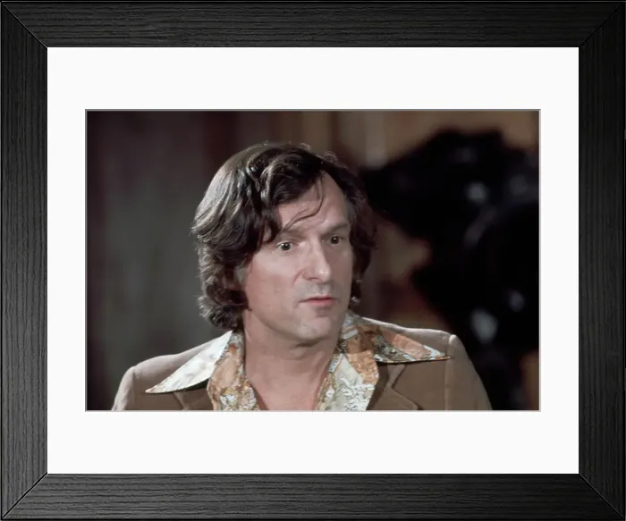 Framed Print : Playboy Publisher Hugh Hefner at Press Conference Framed Print : Playboy Publisher Hugh Hefner at Press Conference