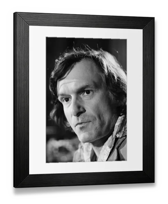 Framed Print : Playboy Publisher Hugh Hefner at News Conference Framed Print : Playboy Publisher Hugh Hefner at News Conference