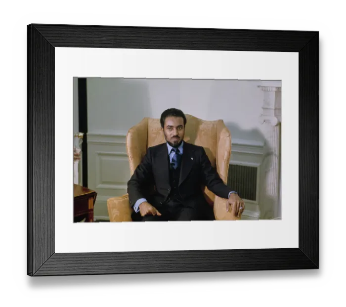Framed Print : Sultan Qaboos Bin Said Al Said Of Oman Framed Print : Sultan Qaboos Bin Said Al Said Of Oman