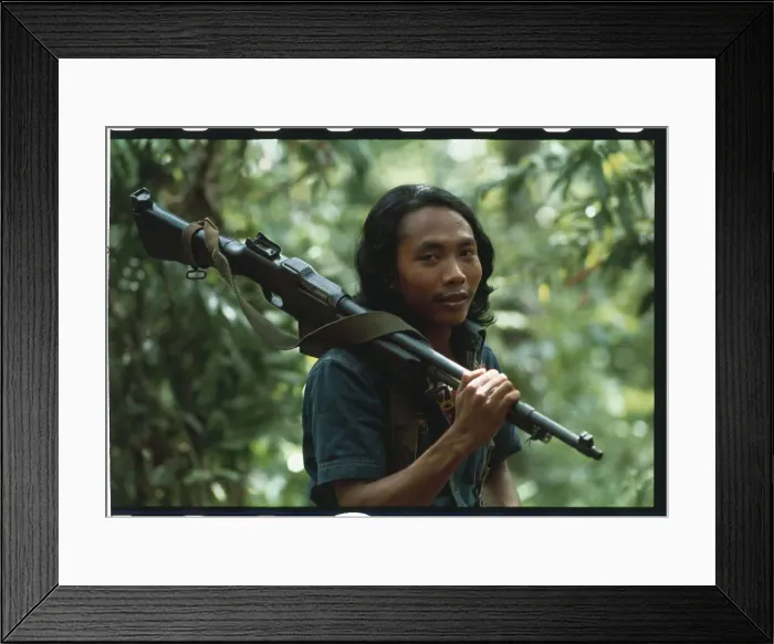 Framed Print : Guerrilla Holding His Weapon Framed Print : Guerrilla Holding His Weapon