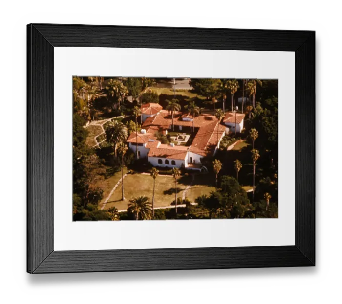 Framed Print : Aerial View of Richard Nixon's Residence Framed Print : Aerial View of Richard Nixon's Residence