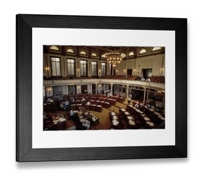 Framed Print : Interior Of State Capitol Building, New Jersey