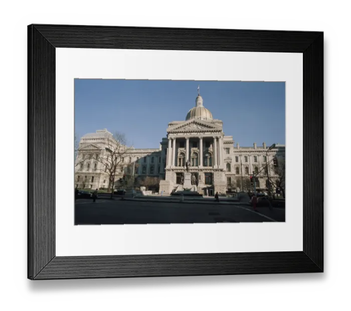 Framed Print : Indiana Statehouse Framed Print : Indiana Statehouse