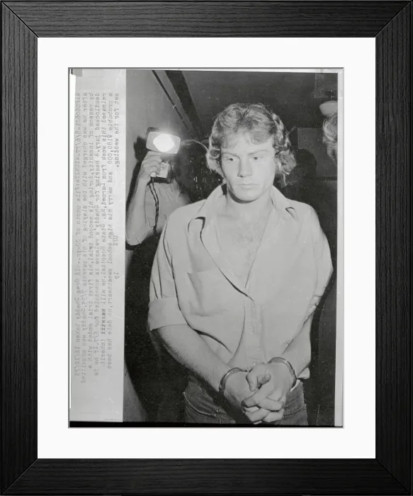 Framed Print : Greg Sheddy Being Escorted in Handcuffs Framed Print : Greg Sheddy Being Escorted in Handcuffs