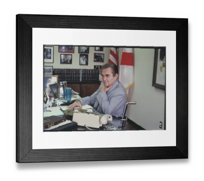 Framed Print : Portrait of George Wallace