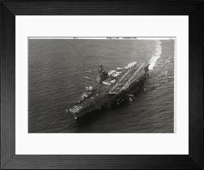 Framed Print : U.S.S. Saratoga Cruising Ocean Framed Print : U.S.S. Saratoga Cruising Ocean