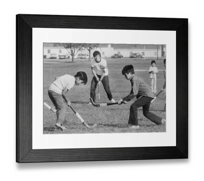 Framed Print : Mark David Chapman Playing Hockey Framed Print : Mark David Chapman Playing Hockey