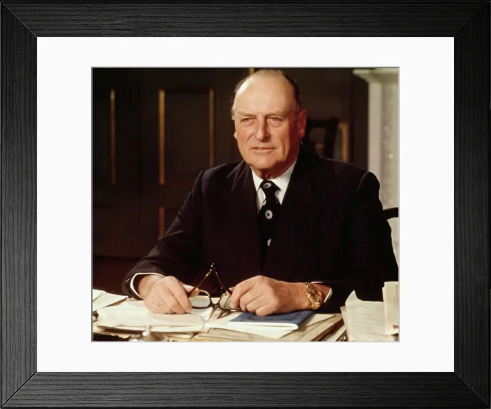 Framed Print : King Olav V in His Office Framed Print : King Olav V in His Office
