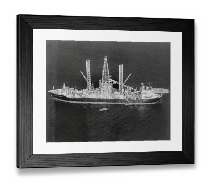 Framed Print : View of the Glomar Explorer Framed Print : View of the Glomar Explorer
