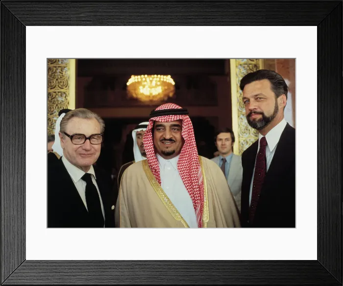 Framed Print : Prince Fahd with Acquaintances Framed Print : Prince Fahd with Acquaintances
