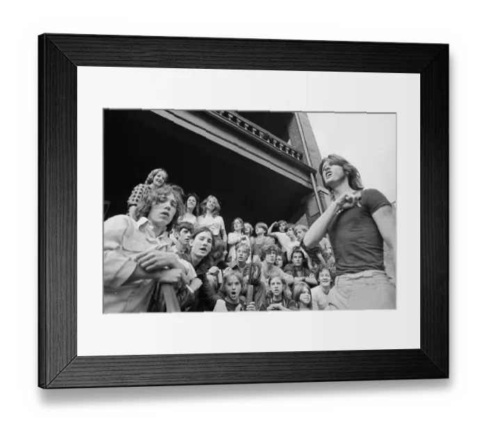 Framed Print : Gang Leader Bill Giles and Followers Posing Together Framed Print : Gang Leader Bill Giles and Followers Posing Together