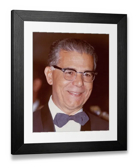 Framed Print : Portrait of Joaquin Balaguer Smiling Framed Print : Portrait of Joaquin Balaguer Smiling