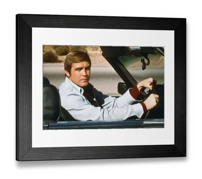 Framed Print : Portrait of Lee Majors Framed Print : Portrait of Lee Majors