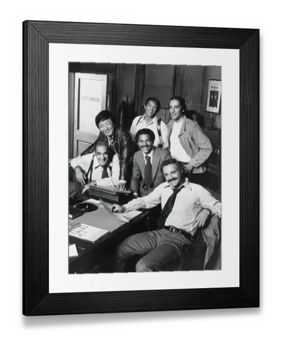 Framed Print : Cast of Barney Miller Posing Together on Set Framed Print : Cast of Barney Miller Posing Together on Set