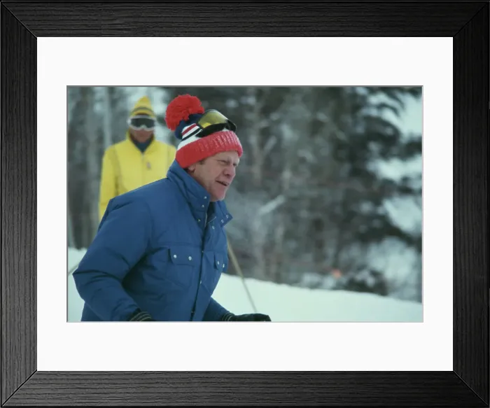 Framed Print : President Ford Skiing Framed Print : President Ford Skiing