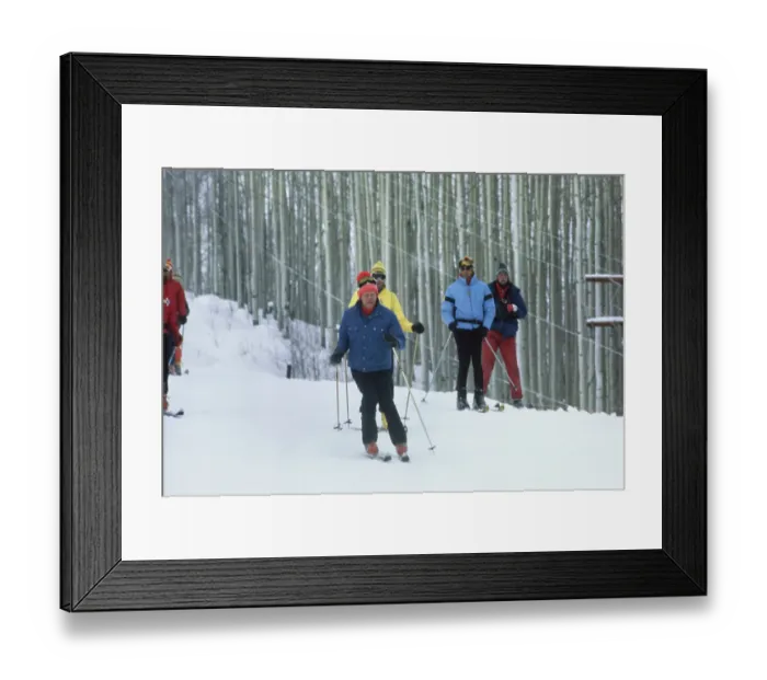 Framed Print : President Ford Skiing