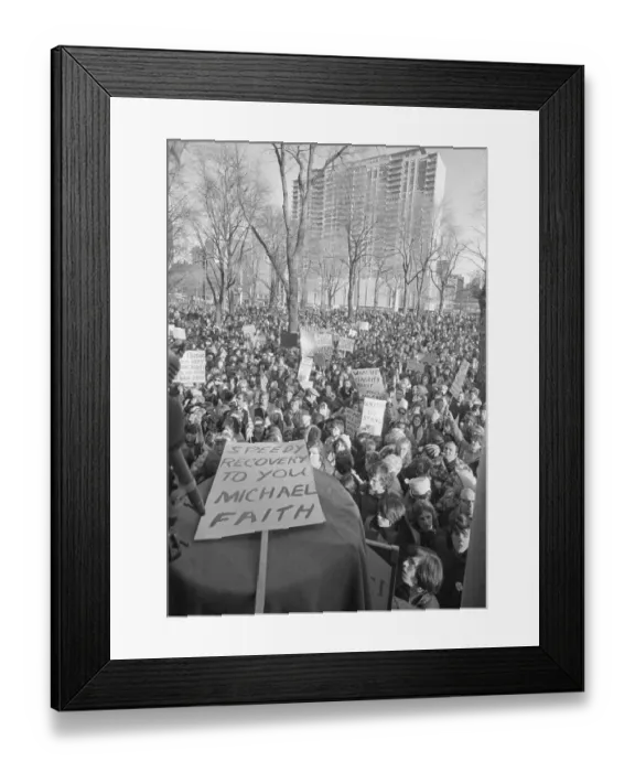 Framed Print : Anti-Busing Rally Framed Print : Anti-Busing Rally