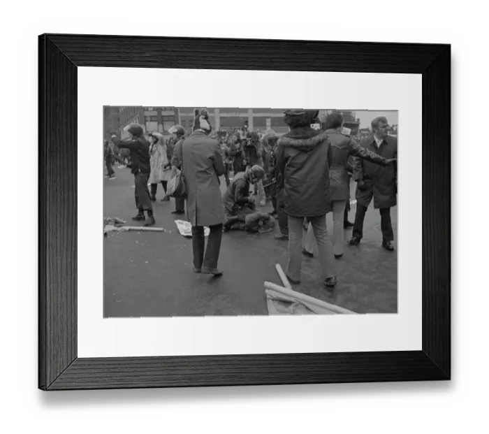 Framed Print : Anti-Racism Demonstration In Boston Framed Print : Anti-Racism Demonstration In Boston