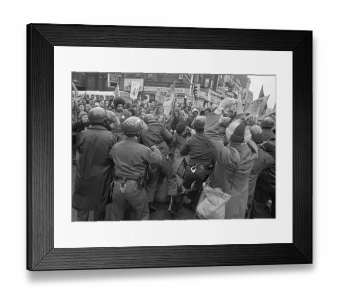 Framed Print : Anti-Racism Demonstration In Boston Framed Print : Anti-Racism Demonstration In Boston