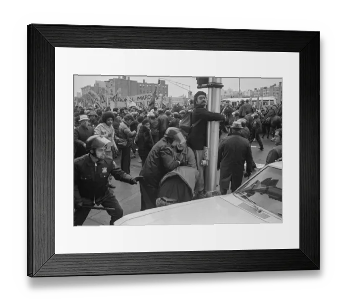 Framed Print : Anti-Racism Demonstration In Boston Framed Print : Anti-Racism Demonstration In Boston