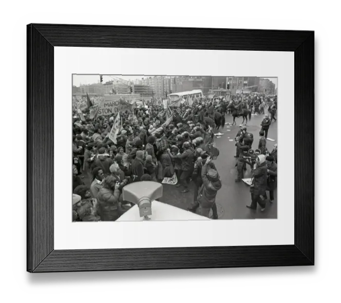 Framed Print : Anti-Racism Demonstration In Boston Framed Print : Anti-Racism Demonstration In Boston