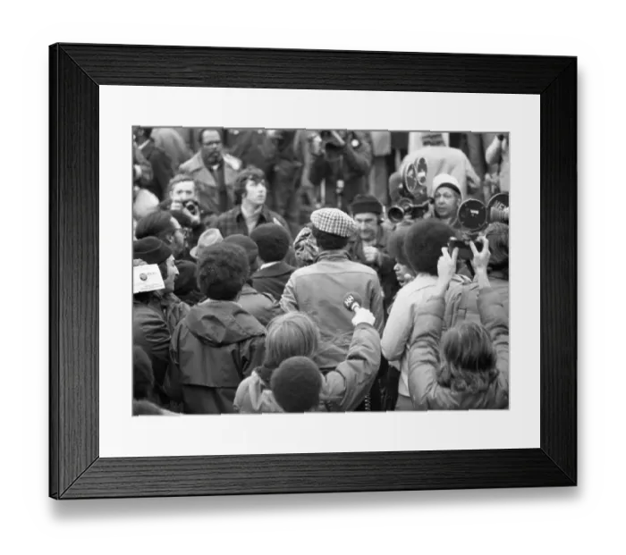 Framed Print : Anti-Racism Demonstration In Boston