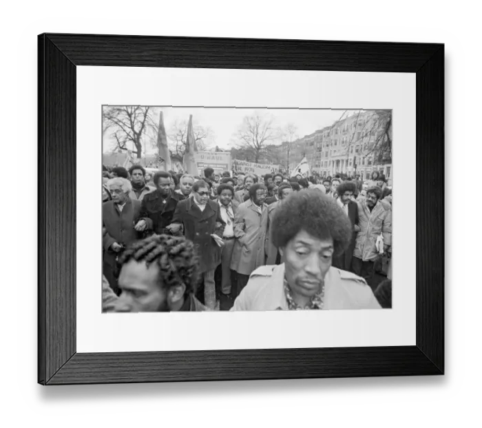 Framed Print : Anti-Racism Demonstration In Boston Framed Print : Anti-Racism Demonstration In Boston