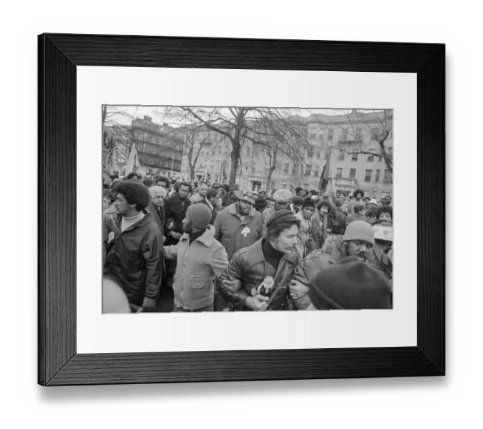 Framed Print : Anti-Racism Demonstration In Boston Framed Print : Anti-Racism Demonstration In Boston