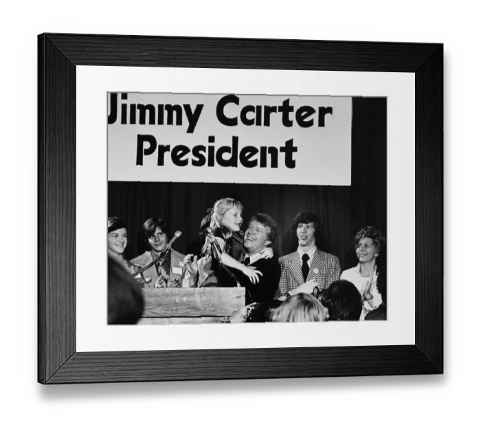 Framed Print : Jimmy Carter Announces Presidential Candidacy Framed Print : Jimmy Carter Announces Presidential Candidacy