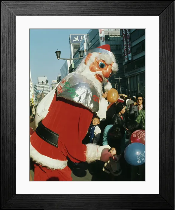 Framed Print : Giant Santa Claus In Tokyo Framed Print : Giant Santa Claus In Tokyo