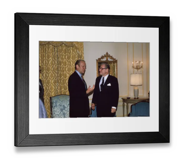 Framed Print : Gerald Ford And Nelson Rockefeller