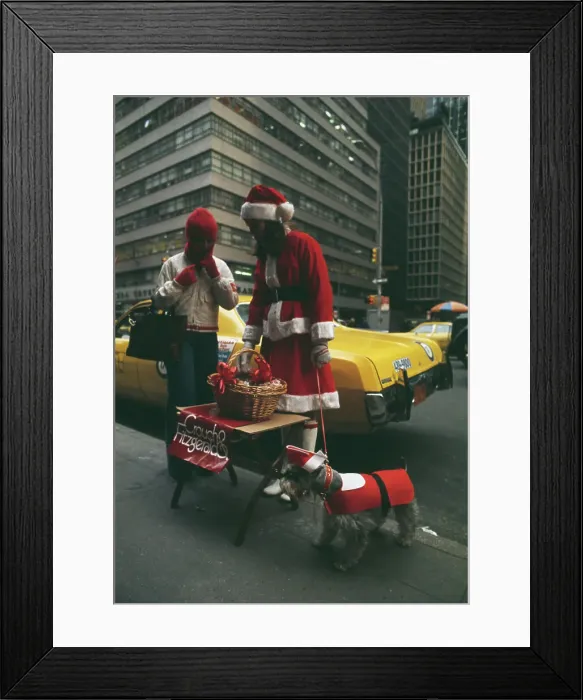 Framed Print : Woman In Santa Costume Framed Print : Woman In Santa Costume