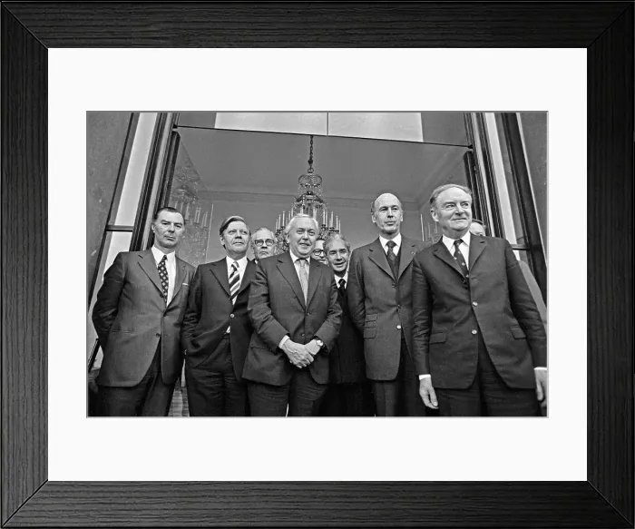Framed Print : Political Leaders Posing for Picture Framed Print : Political Leaders Posing for Picture