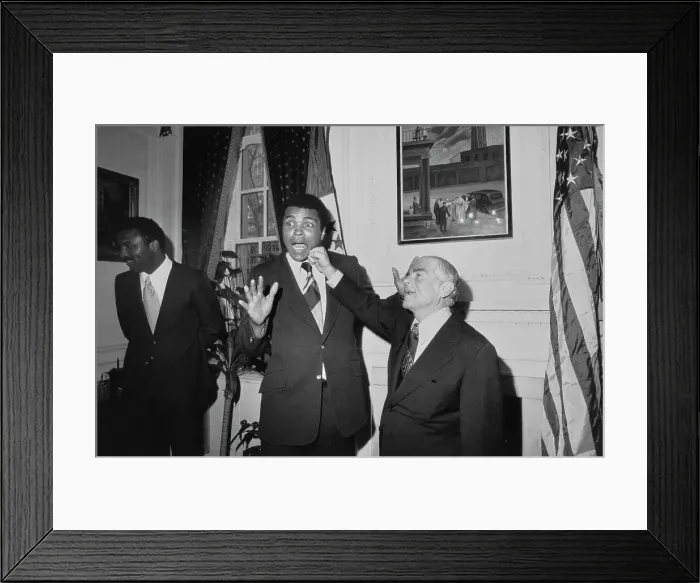 Framed Print : Muhammad Ali And Mayor Abe Beame Framed Print : Muhammad Ali And Mayor Abe Beame