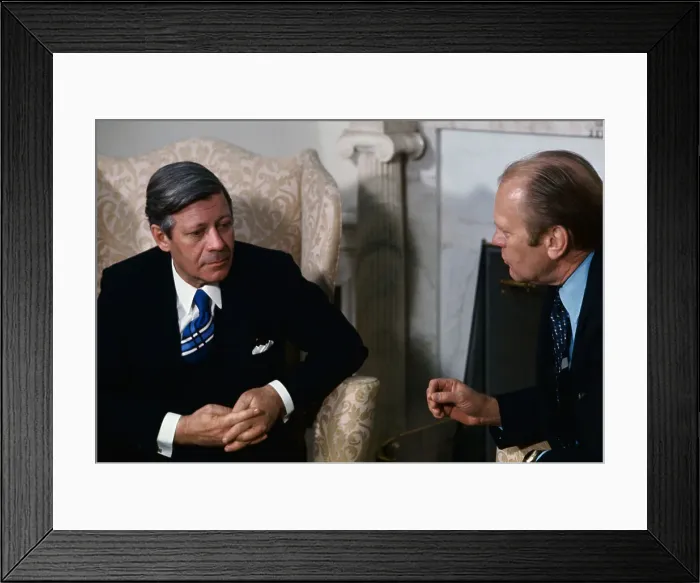 Framed Print : Helmut Schmidt and Gerald Ford Framed Print : Helmut Schmidt and Gerald Ford