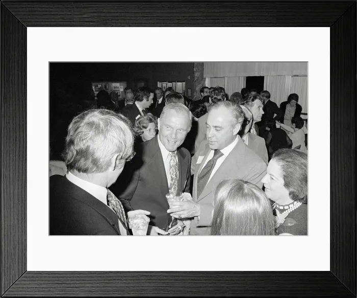 Framed Print : John Glenn with Robert Strauss Framed Print : John Glenn with Robert Strauss