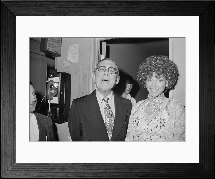 Framed Print : Congressman Wilbur Mills Standing with Stripper Framed Print : Congressman Wilbur Mills Standing with Stripper