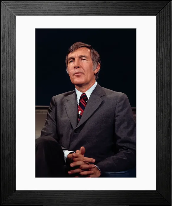 Framed Print : Morris Udall Sitting with His Hands Crossed Framed Print : Morris Udall Sitting with His Hands Crossed