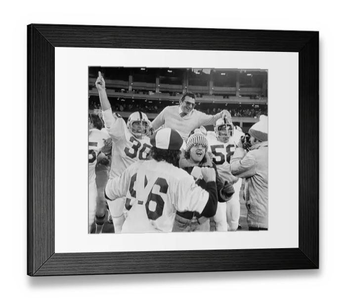 Framed Print : Joe Paterno Carried Off the Field Framed Print : Joe Paterno Carried Off the Field