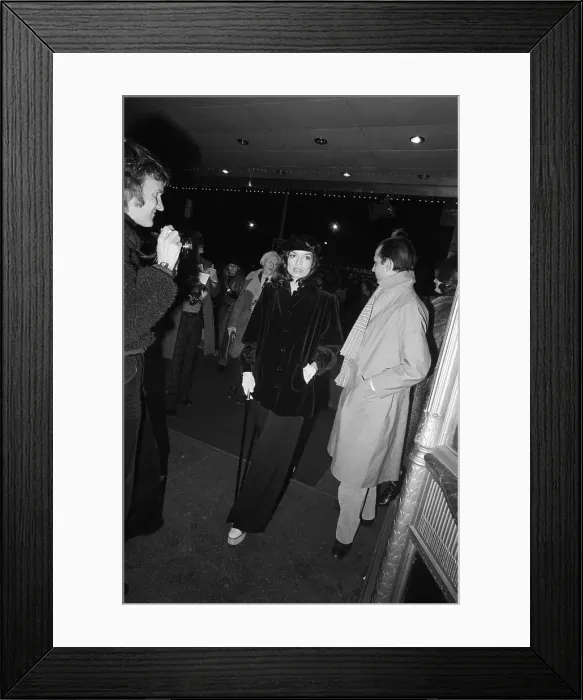 Framed Print : Bianca Jagger Arrives at Premiere Framed Print : Bianca Jagger Arrives at Premiere