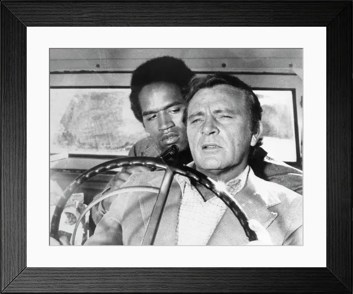 Framed Print : O J Simpson and Richard Burton in The Klansman Framed Print : O J Simpson and Richard Burton in The Klansman
