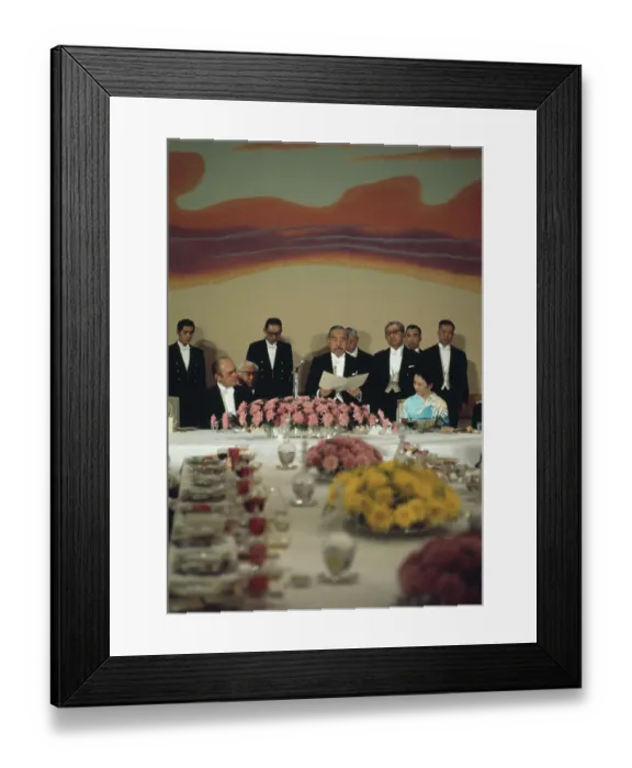 Framed Print : US President Ford And Emperor Hirohito Of Japan Framed Print : US President Ford And Emperor Hirohito Of Japan