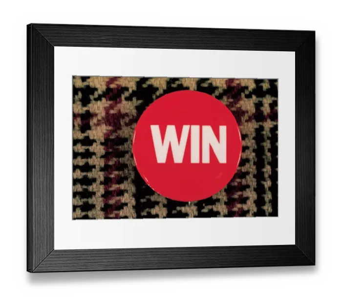 Framed Print : Whip Inflation Now Button Framed Print : Whip Inflation Now Button