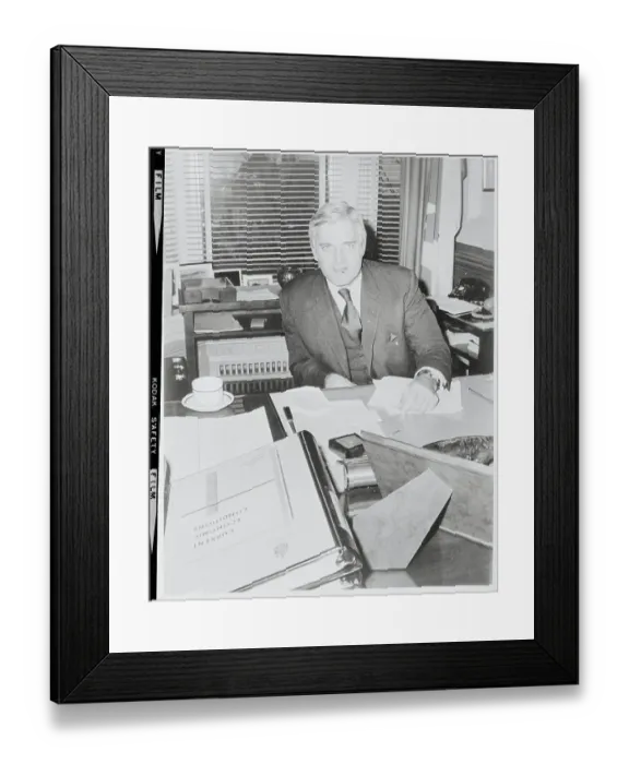Framed Print : Canada's Finance Minister John Turner Framed Print : Canada's Finance Minister John Turner