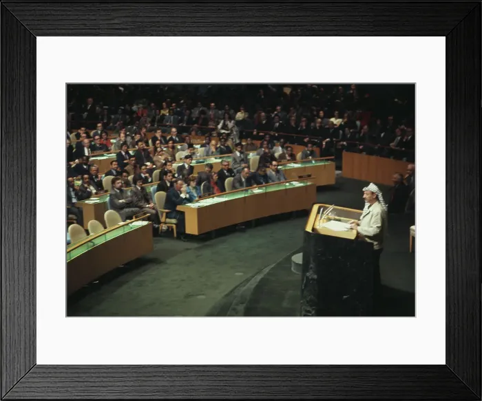 Framed Print : Yasser Arafat At United Nations Framed Print : Yasser Arafat At United Nations