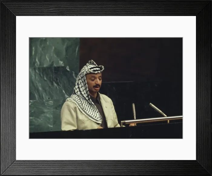 Framed Print : Yasser Arafat At United Nations Framed Print : Yasser Arafat At United Nations