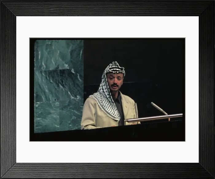 Framed Print : Yasser Arafat Addressing the U.N. General Assembly Framed Print : Yasser Arafat Addressing the U.N. General Assembly