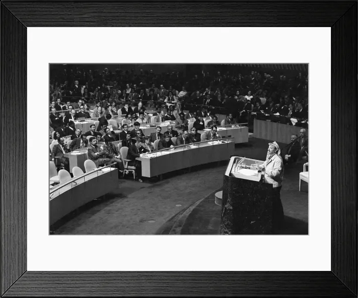 Framed Print : Yasser Arafat Speaking at United Nations Framed Print : Yasser Arafat Speaking at United Nations